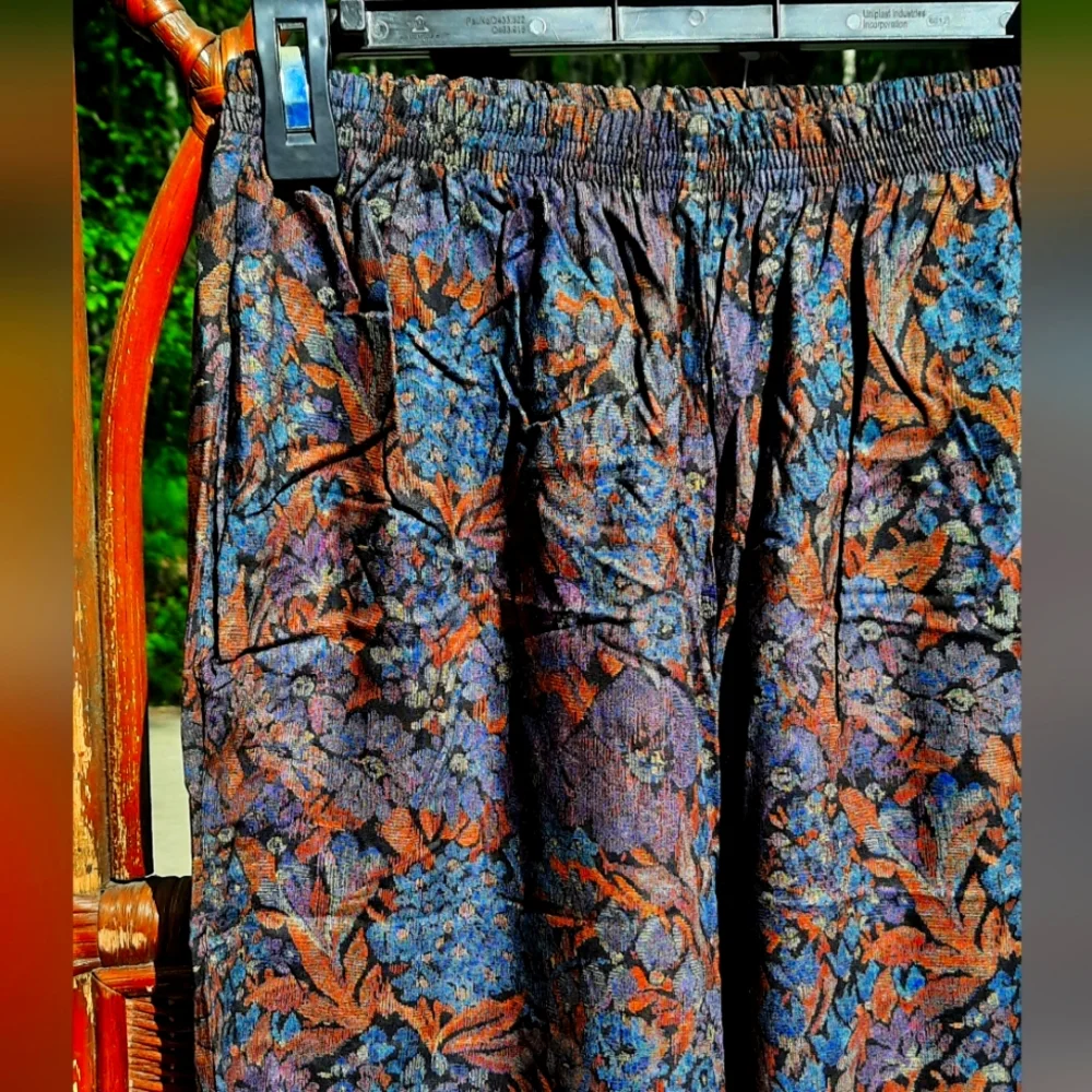 🆕️ Vintage 80s Floral G.S.L Pants - Picture 2 of 7